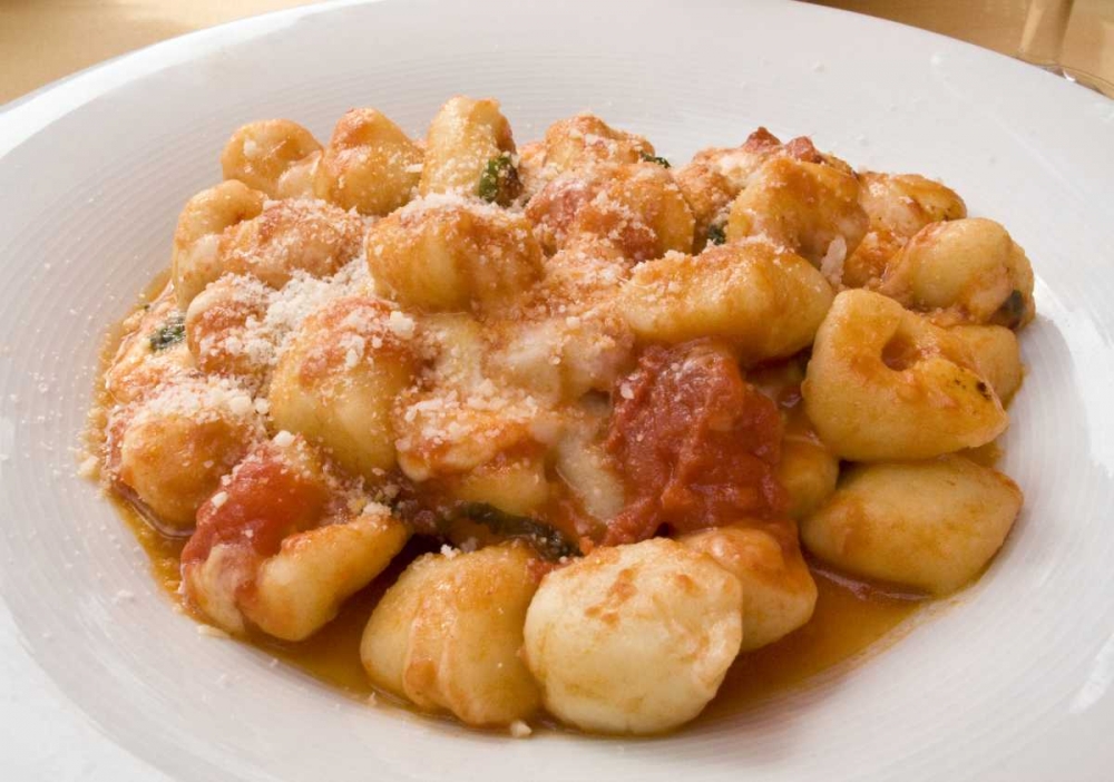 Italy, Positano Gnocchi, a potato or bread dish art print by Wendy Kaveney for $57.95 CAD