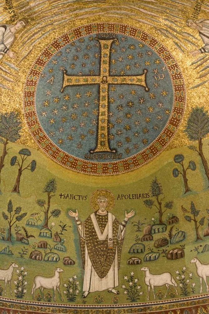 Italy, Ravenna Church of St Apollinare Mosaic art print by Wendy Kaveney for $57.95 CAD