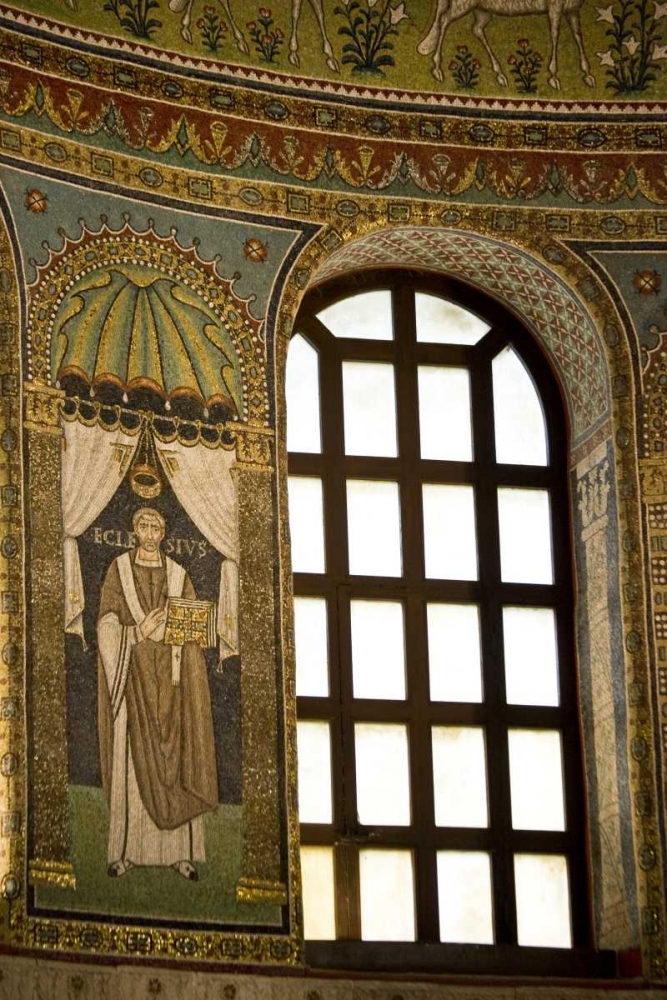 Italy, Ravenna Church of St Apollinare mural art print by Wendy Kaveney for $57.95 CAD