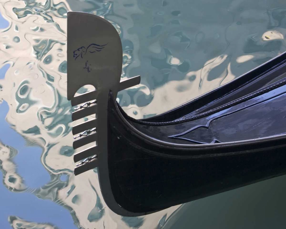 Italy, Venice Ornate prow of gondola art print by Bill Young for $57.95 CAD