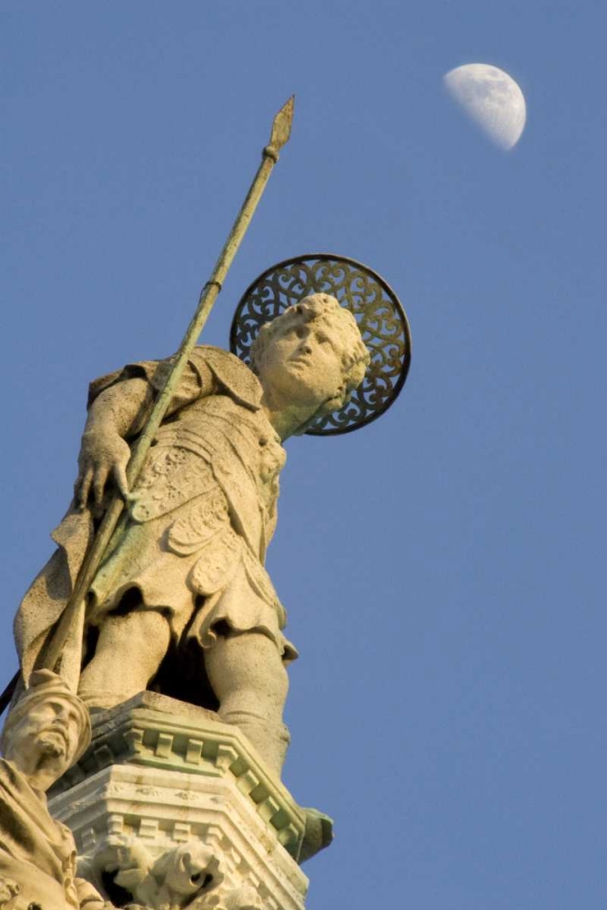 Italy, Venice Basilica di San Marco and statue art print by Wendy Kaveney for $57.95 CAD