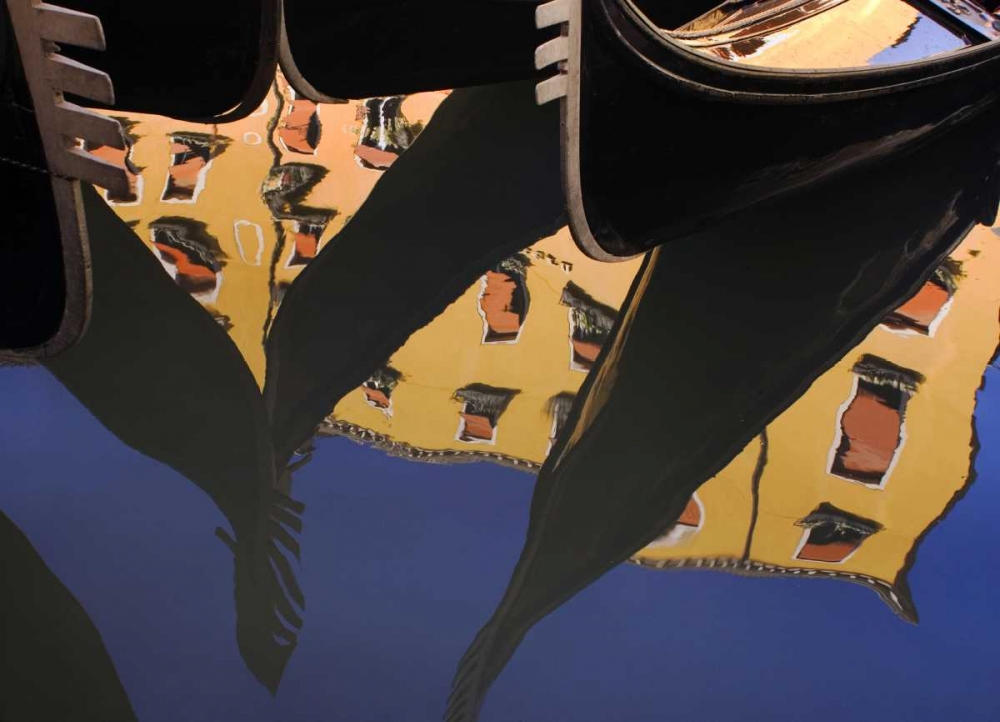 Italy, Venice Abstract of gondolas on a canal art print by Wendy Kaveney for $57.95 CAD