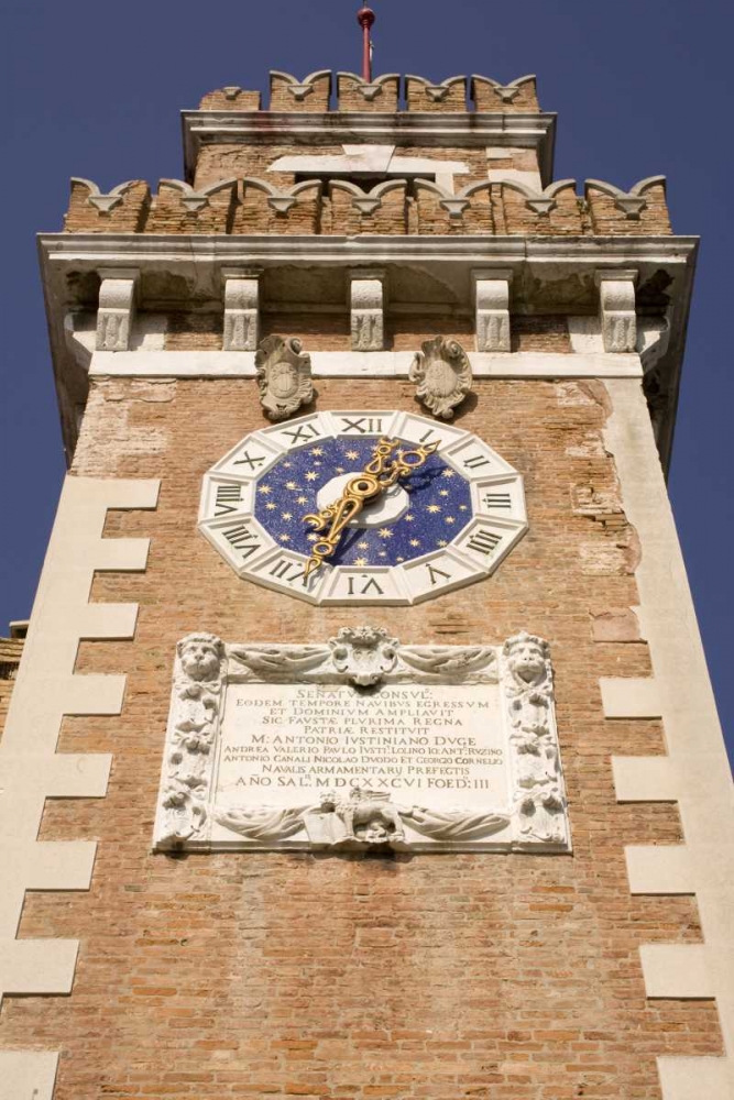Italy, Venice The clock tower at the Arsenale art print by Wendy Kaveney for $57.95 CAD