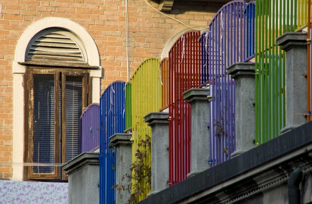 Italy, Venice Shuttered window and fence art print by Wendy Kaveney for $57.95 CAD