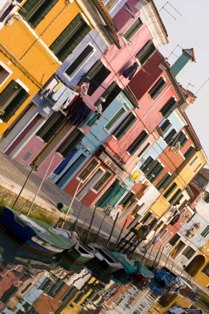 Italy, Venice House reflections on a canal art print by Wendy Kaveney for $57.95 CAD