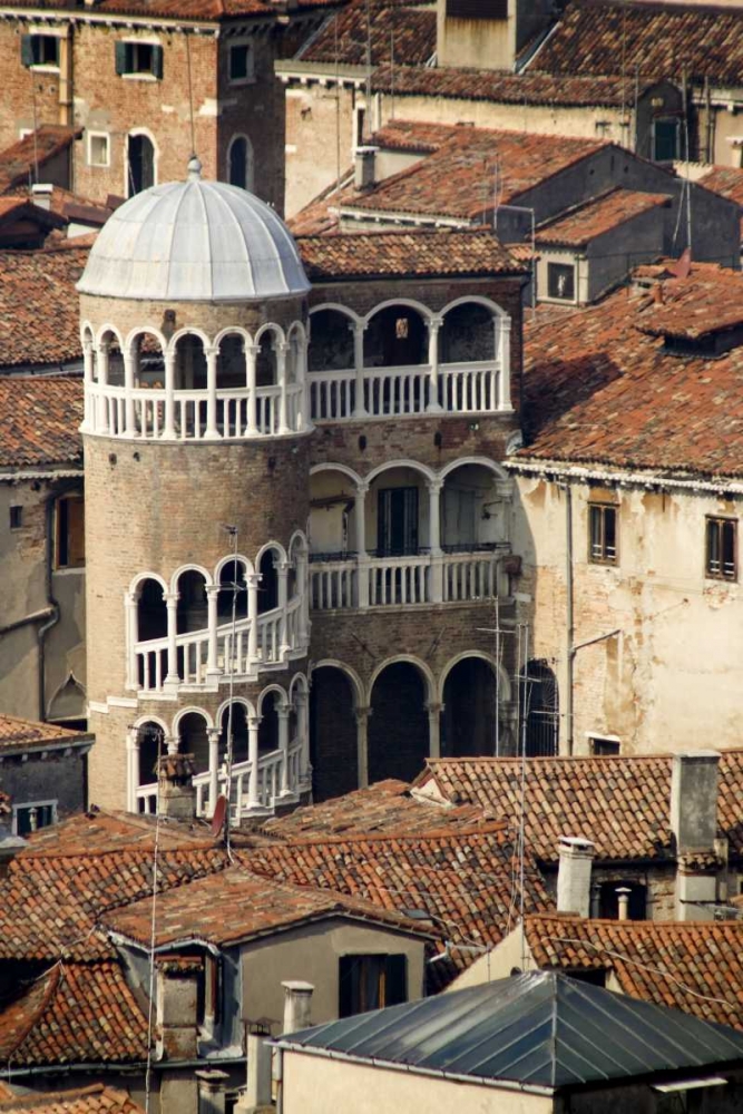 Italy, Venice Building with spiral staircase art print by Wendy Kaveney for $57.95 CAD