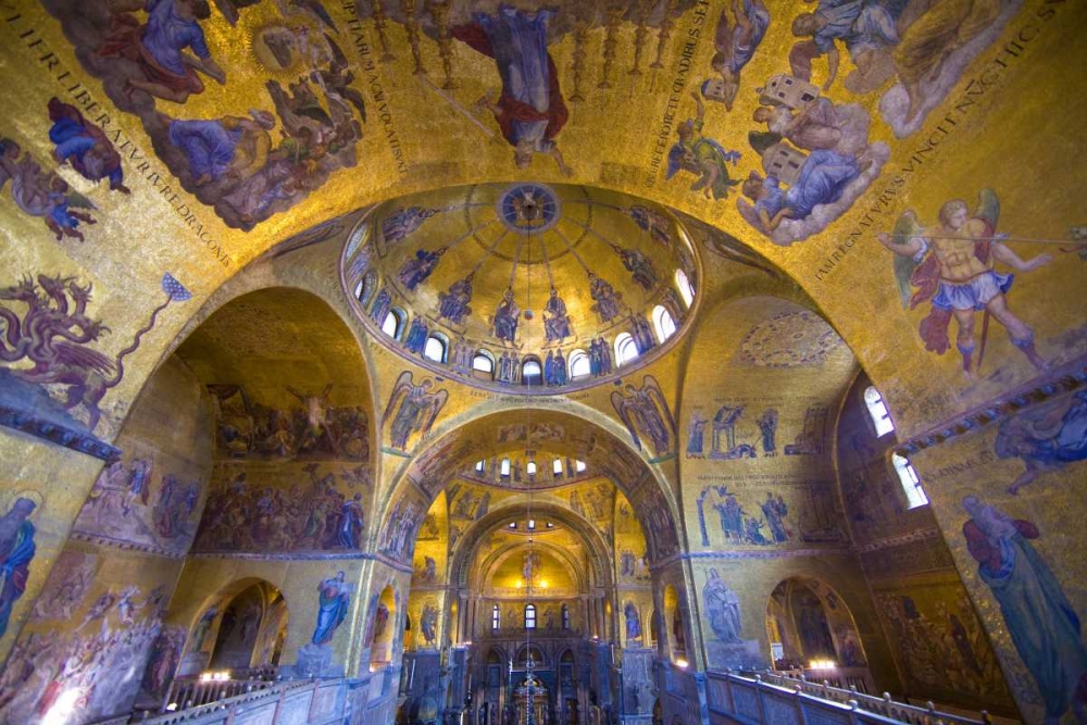 Italy, Venice Interior of St Marks Cathedral art print by Jim Zuckerman for $57.95 CAD