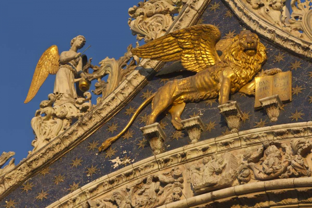 Italy, Venice Lion on San Marco Basilica art print by Bill Young for $57.95 CAD