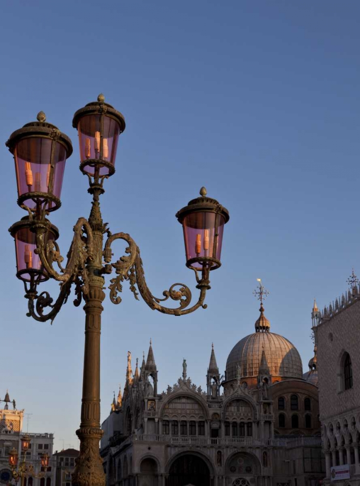Italy, Venice Ornate lamp on St Marks Square art print by Bill Young for $57.95 CAD