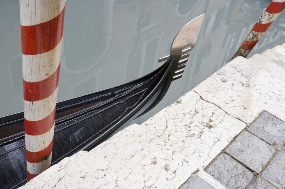 Italy, Venice Gondola and posts art print by Gilles Delisle for $57.95 CAD