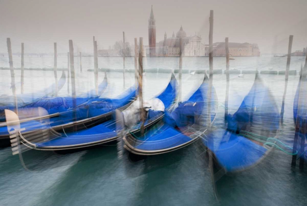 Italy, Venice Gondolas at St Marks Square art print by Gilles Delisle for $57.95 CAD