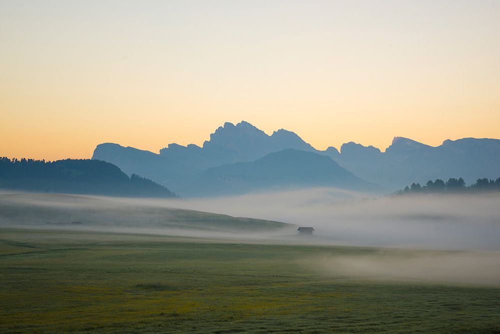Europe-Italy-South Tirol-Sunrise on the Sasso Lungo and Sasso Piatto Mountains art print by Jaynes Gallery for $57.95 CAD