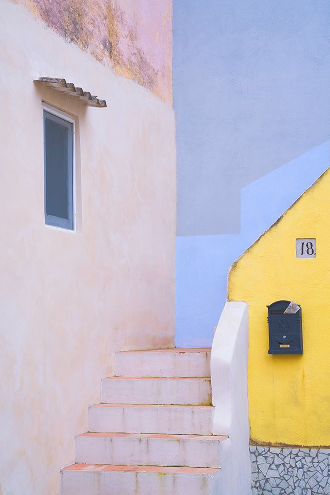 Europe-Italy-Procida-Exterior of house and stairway art print by Jaynes Gallery for $57.95 CAD