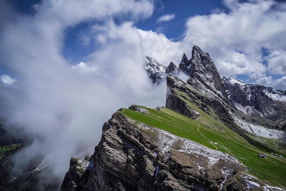 Europe-Italy-South Tyrol-Landscape with Dolomite Mountains art print by Jaynes Gallery for $57.95 CAD