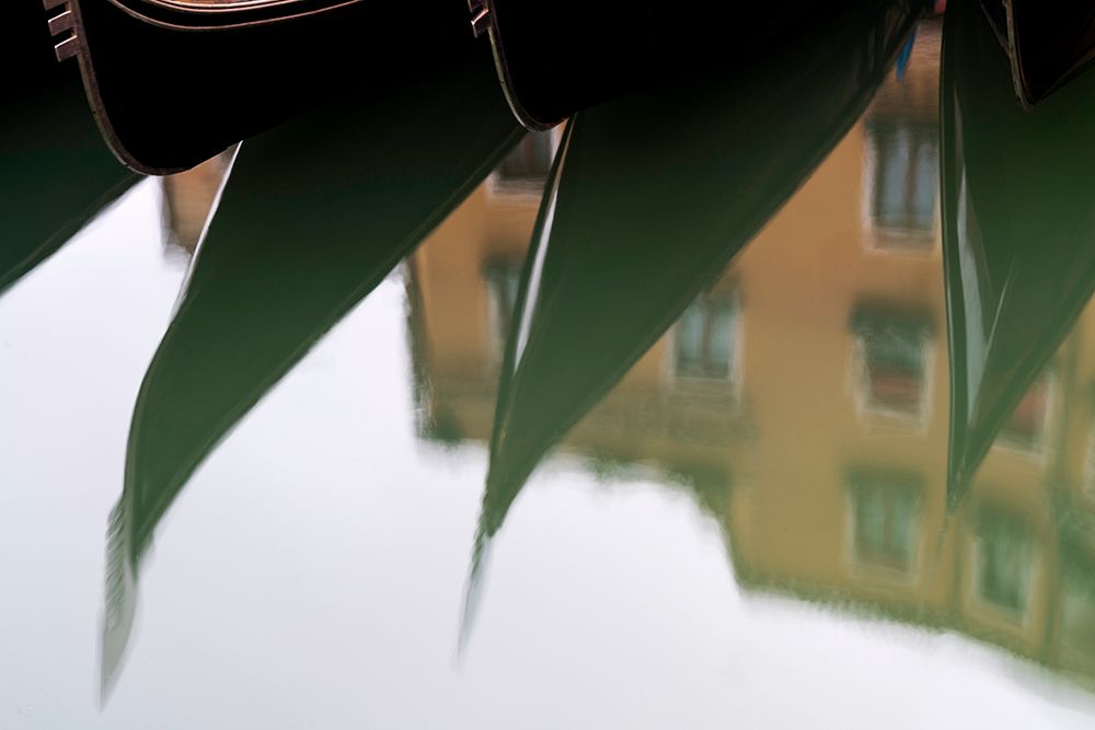 Europe-Italy-Venice-Reflections of gondolas in canal art print by Jaynes Gallery for $57.95 CAD