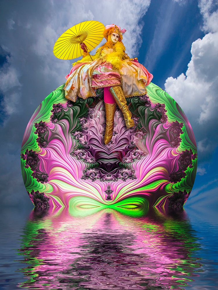 Fantasy abstract of Venice Carnival woman. art print by Jaynes Gallery for $57.95 CAD