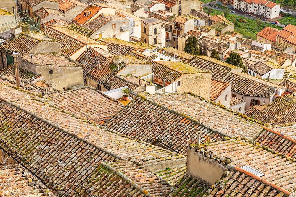Palermo Province-Gangi View over the rooftops in the town of Gangi in the mountains of Sicily art print by Emily Wilson for $57.95 CAD