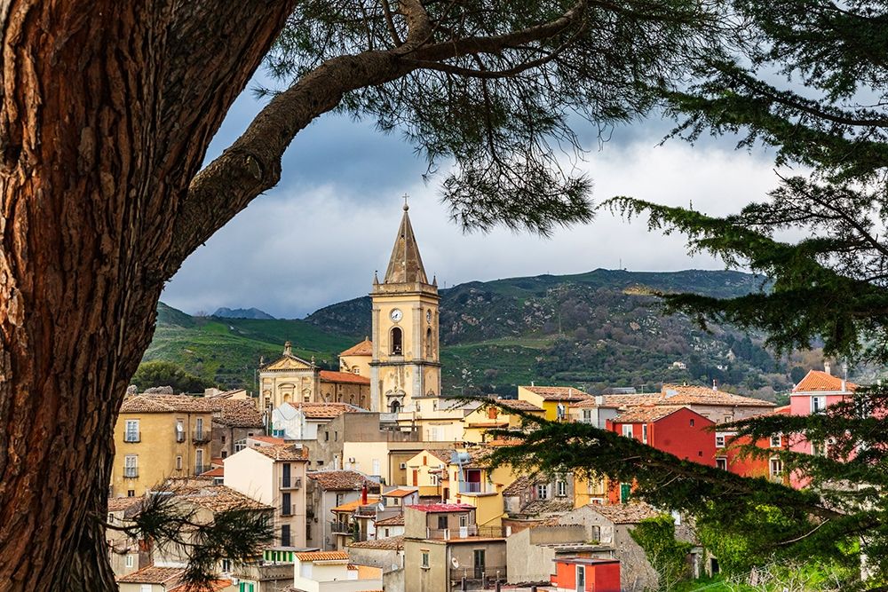 Messina Province-Novara di Sicilia The medieval hill town of Novara di Sicilia art print by Emily Wilson for $57.95 CAD