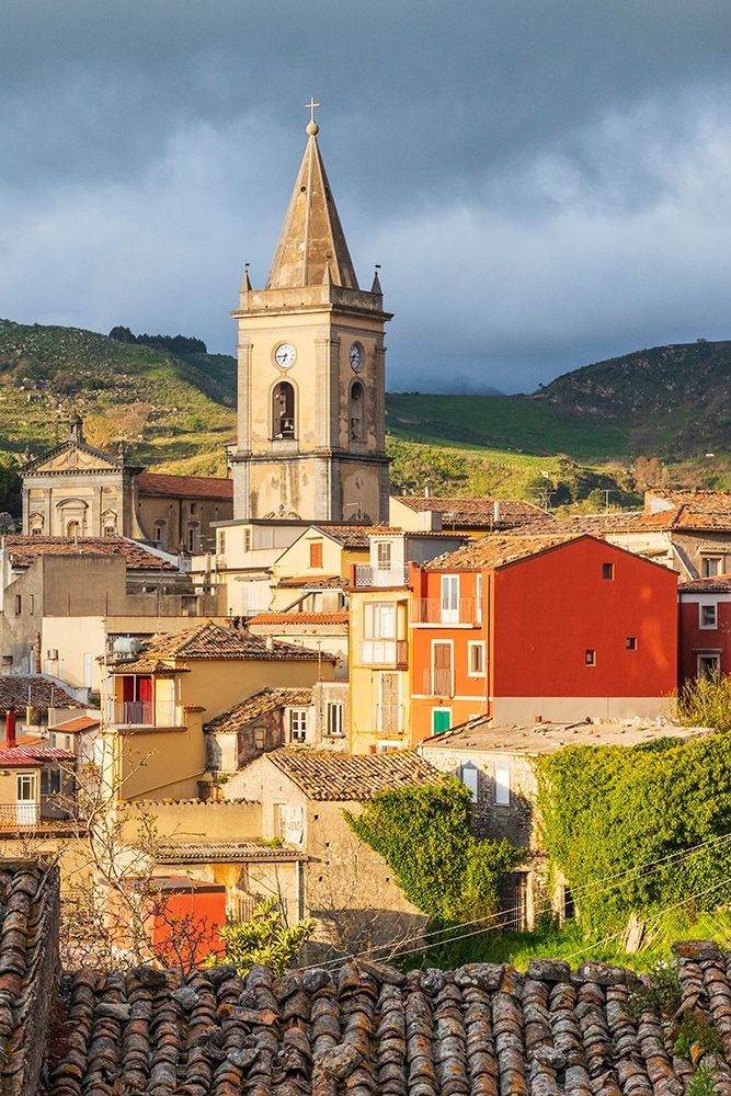 Messina Province-Novara di Sicilia The medieval hill town of Novara di Sicilia art print by Emily Wilson for $57.95 CAD