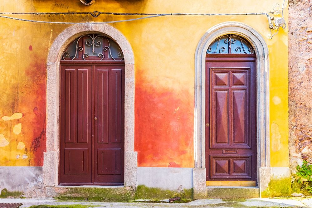 Province of Messina-Novara di Sicilia Decorative doors in the medieval hill town art print by Emily Wilson for $57.95 CAD