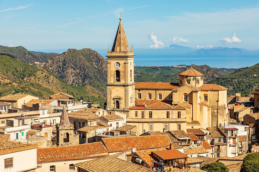 Messina Province-Novara di Sicilia The medieval hill town of Novara di Sicilia art print by Emily Wilson for $57.95 CAD