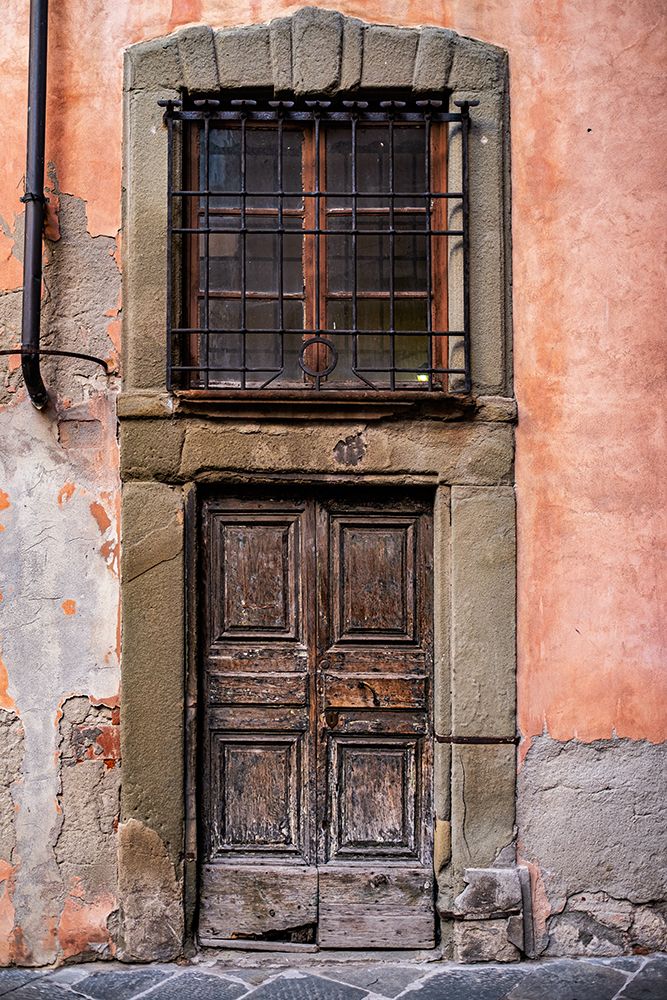 Craggy old entrance in Lucca, Italy art print by George and Marilu Theodore for $57.95 CAD