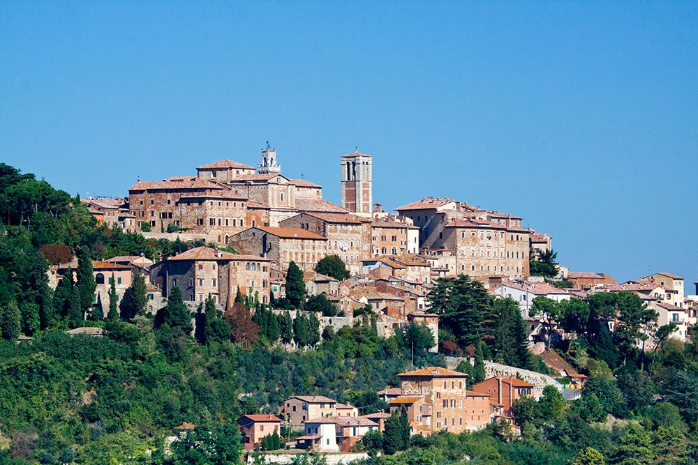Italy-Tuscany-Montepulciano The medieval and Renaissance hill town of Montepulciano art print by Julie Eggers for $57.95 CAD