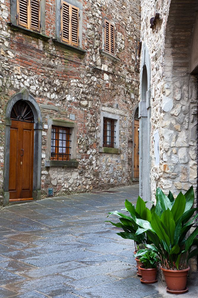 Italy-Radda in Chianti Street view of Radda in Chianti art print by Julie Eggers for $57.95 CAD