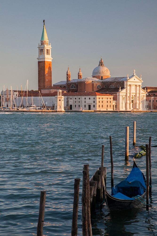 Italy-Venice View of gondolas in front of Piazza San Marco (St Marks Square) art print by Julie Eggers for $57.95 CAD