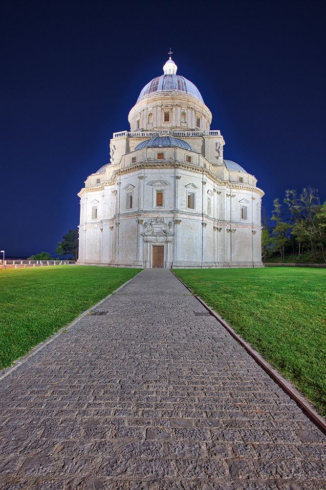 Italy- Todi. Light on the Temple of Santa Maria della Consolazione. art print by Julie Eggers for $57.95 CAD