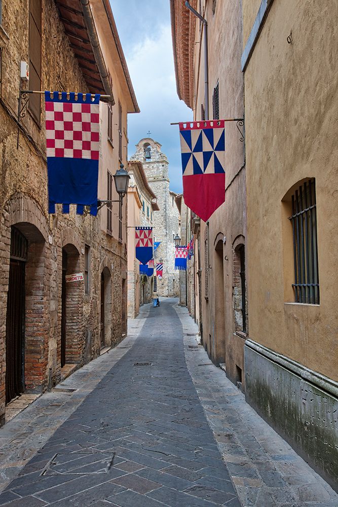Italy- Umbria. Streets in the historic district of San Gemini art print by Julie Eggers for $57.95 CAD