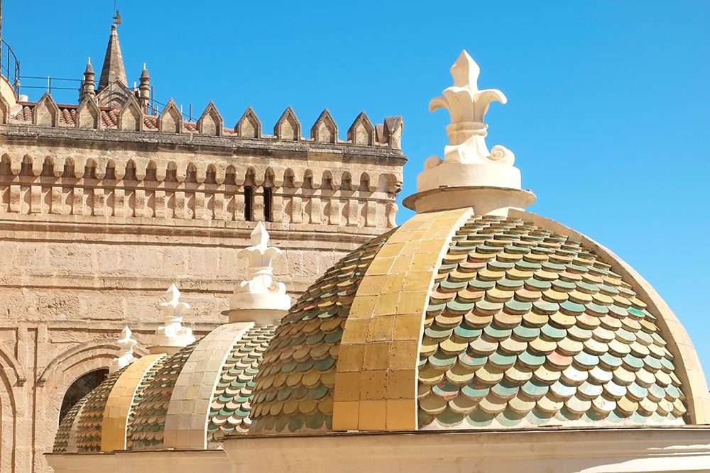 Palermo, Sicily. Cathedral of Palermo, built in 1104, embodies the Arab-Norman Style architecture. art print by Julien McRoberts for $57.95 CAD