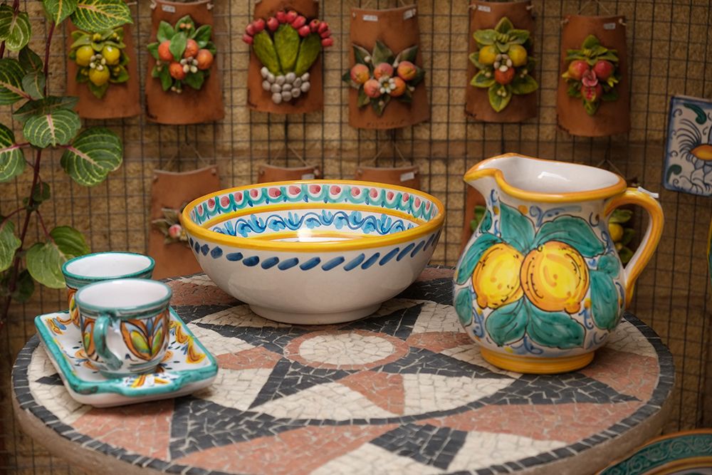 Monreale, Sicily. Traditional Italian pottery art print by Julien McRoberts for $57.95 CAD