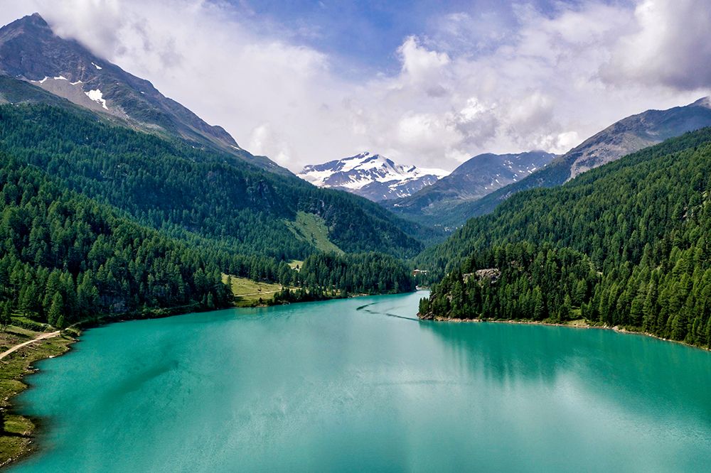 Italy-Stelvio National Park-Val Martello (Martello Valley) artificial lake art print by Michele Molinari for $57.95 CAD