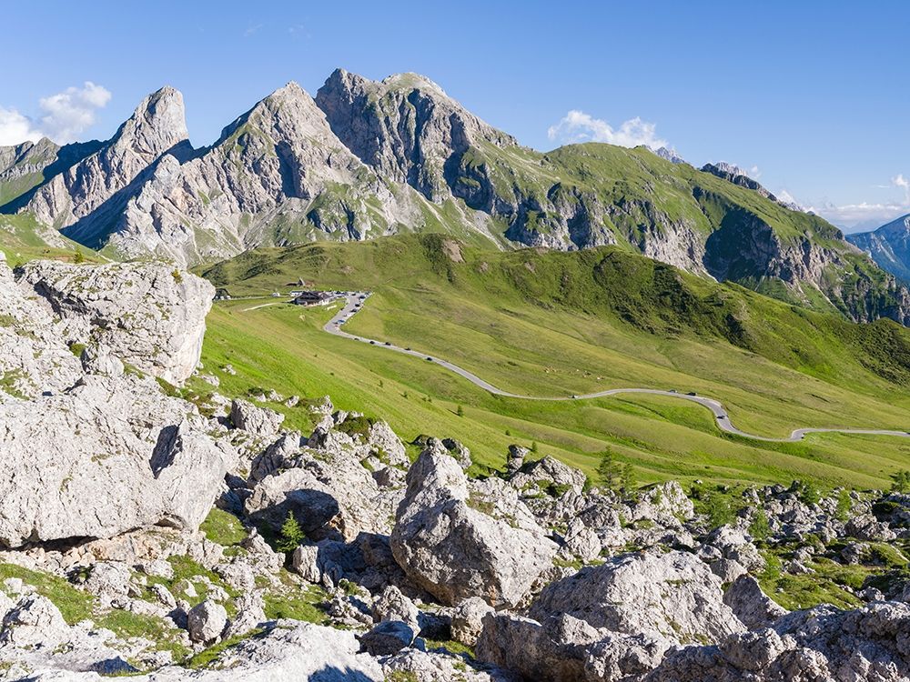 Dolomites at Passo Giau View towards Monte Cernera and Monte Mondeval art print by Martin Zwick for $57.95 CAD