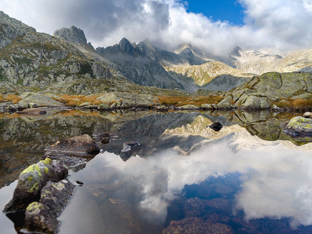 Lago Nero in the Presanella mountain range-Parco Naturale Adamello-Brenta-Trentino-Italy-Val Renden art print by Martin Zwick for $57.95 CAD