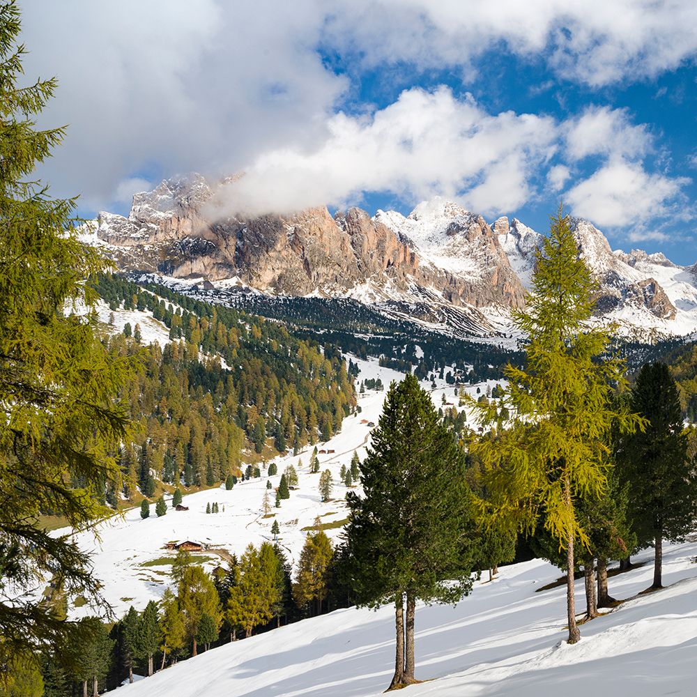 Geisler mountain range in the dolomites of the Groden Valley or Val Gardena in South Tyrol-Alto Adi art print by Martin Zwick for $57.95 CAD