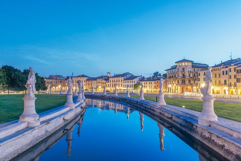 Italy-Padua-Prato della Valle-This square is the largest in Italy and features an elliptical canal art print by Rob Tilley for $57.95 CAD
