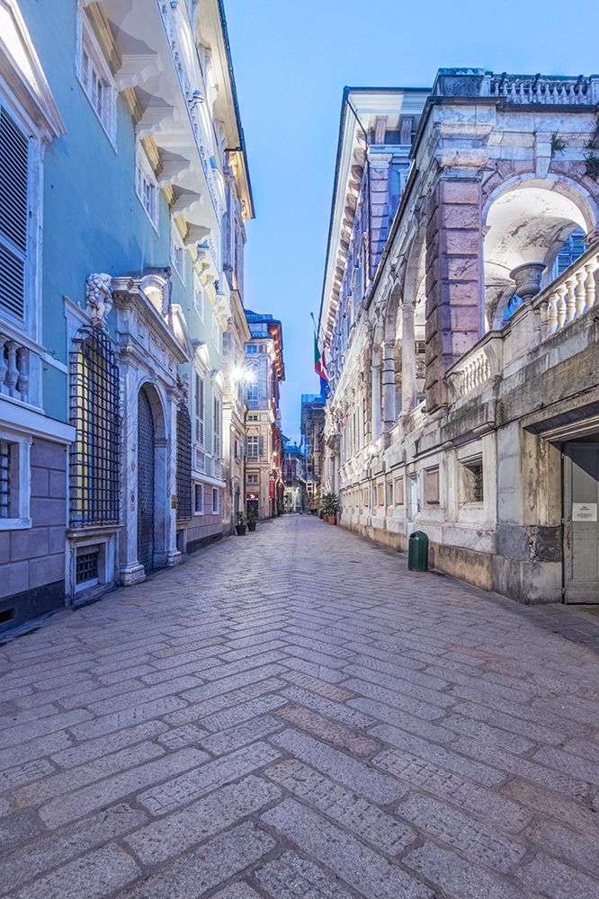 Italy, Liguria. Genoa. Garibaldi Street, home to many palazzo of the nobility of Genoa art print by Rob Tilley for $57.95 CAD