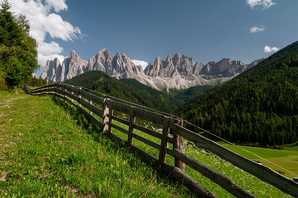 A view of Odle Group mountain from the Funes valley Funes-Trentino Alto Adige-Italy art print by Sergio Pitamitz for $57.95 CAD