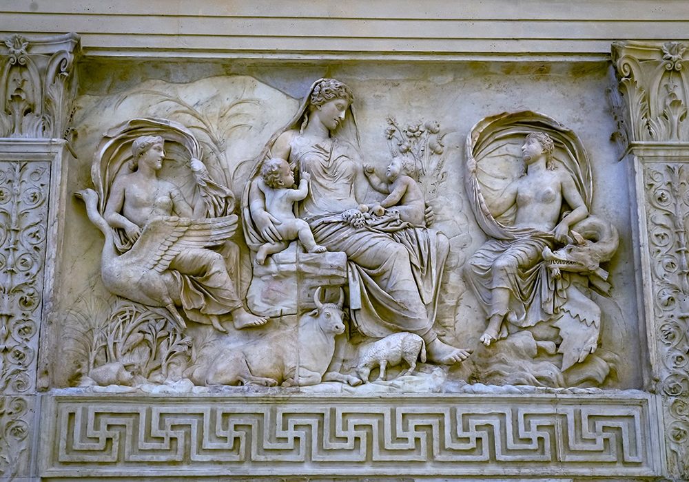 Earth Mother Roman Goddess Statue Ara Pacis Altar of Augustus Peace-Rome-Italy art print by William Perry for $57.95 CAD