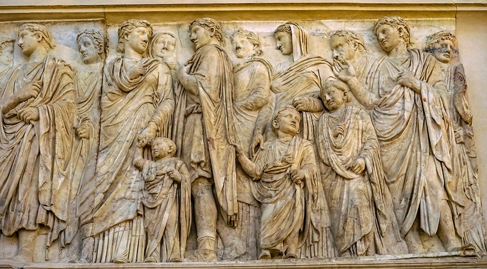 Imperial Family Statue Ara Pacis Altar of Augustus Peace-Rome-Italy art print by William Perry for $57.95 CAD