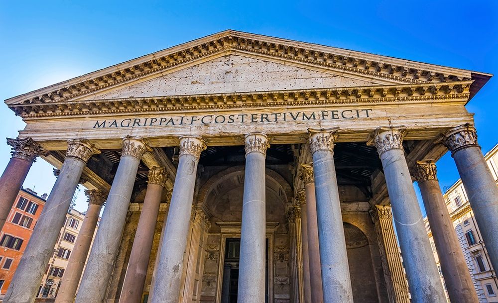 Roman Columns Pantheon-Rome-Italy Rebuilt by Hadrian in 118 to 125 AD art print by William Perry for $57.95 CAD