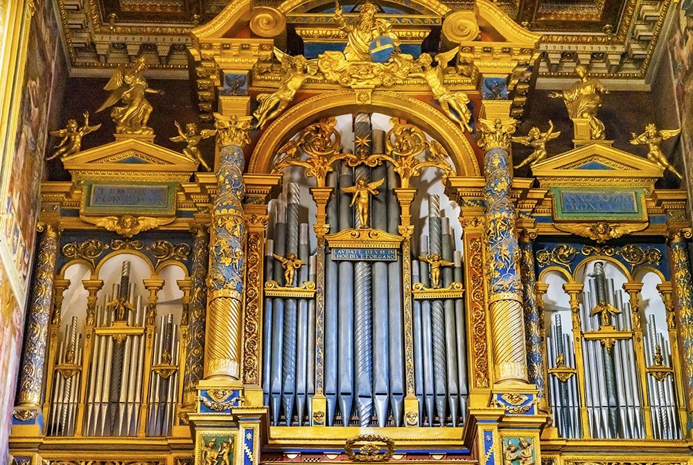 Golden Organ Basilica di San Giovanni in Laterano-Rome-Italy Built 324 by Emperor Constantine art print by William Perry for $57.95 CAD