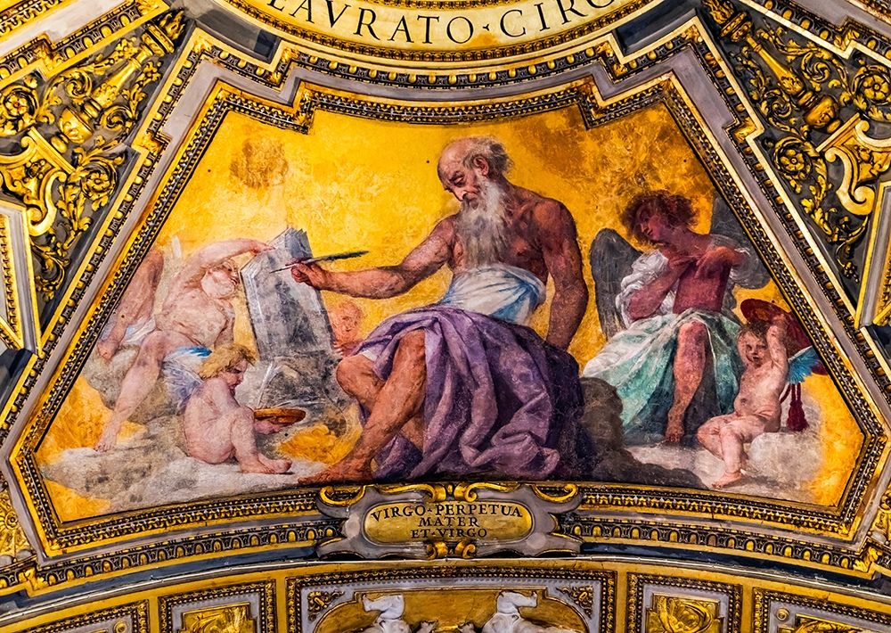 Gospel writer fresco Basilica di San Giovanni in Laterano-Rome-Italy art print by William Perry for $57.95 CAD