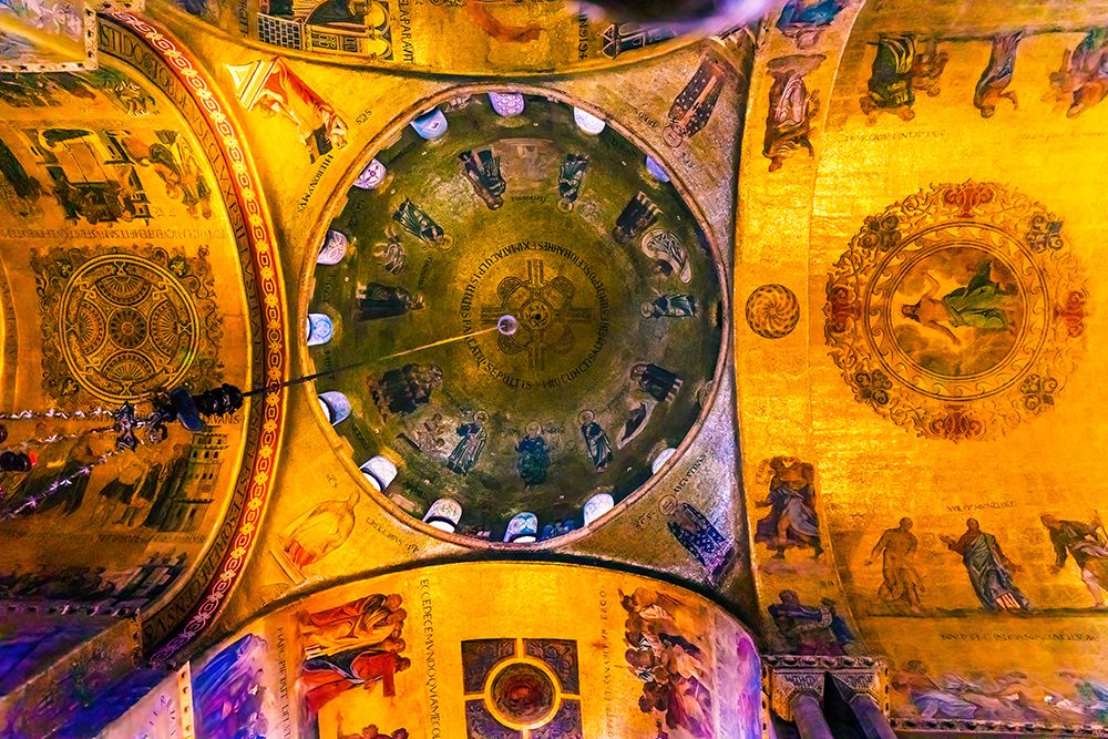 Saint Marks Basilica arches-mosaics-Venice-Italy art print by William Perry for $57.95 CAD