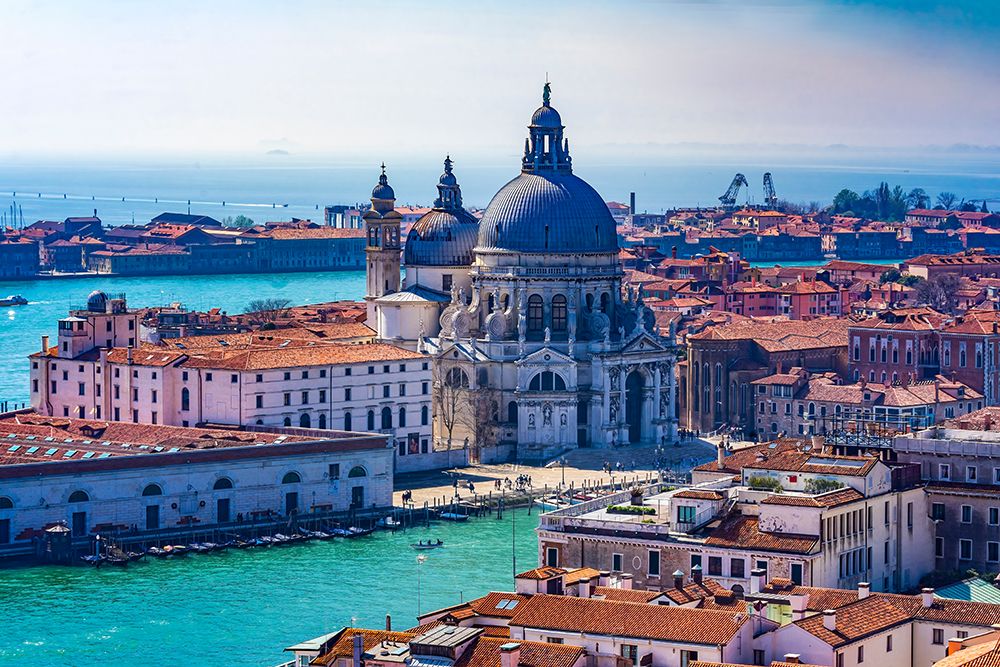 Grand Canal Santa Maria della Salute Church-Venice-Italy-Competed in 1681 art print by William Perry for $57.95 CAD