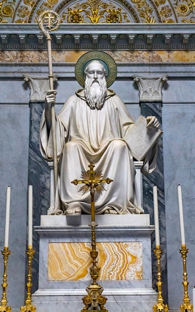 Saint Paul Statue Altar Candles, Papal Basilica of Saint Paul, Rome, Italy.. art print by William Perry for $57.95 CAD