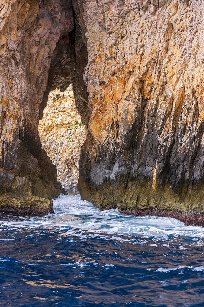 Malta, Blue Grotto. Blue waters of the Mediterranean seen from a tour boat. art print by Emily M. Wilson for $57.95 CAD