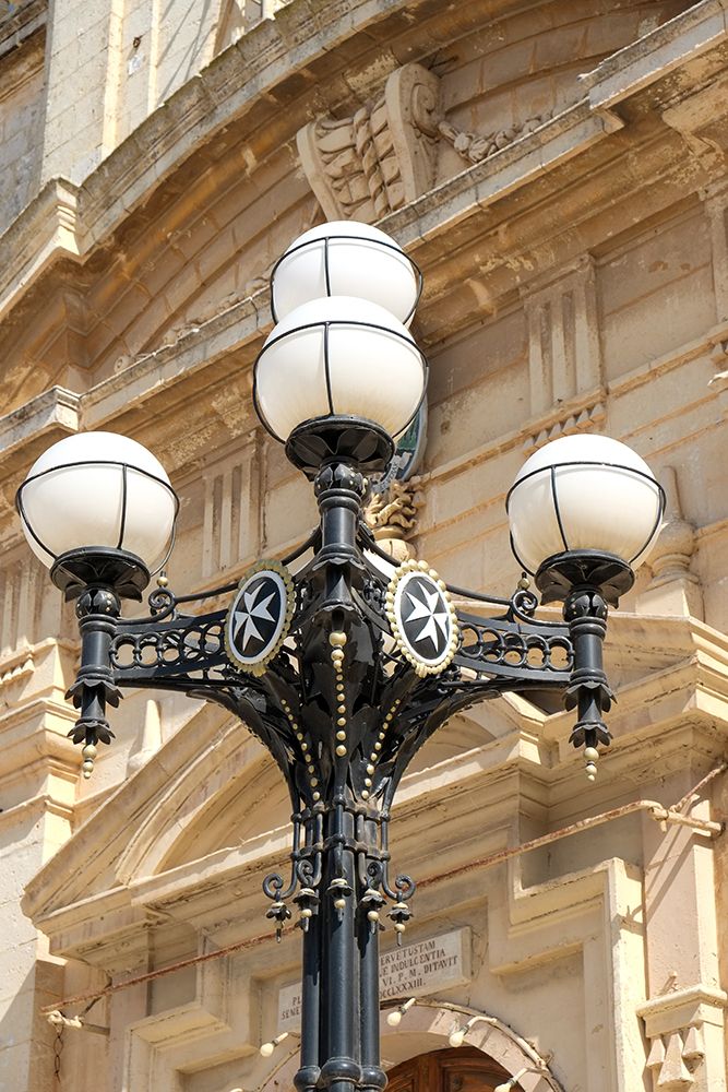 Rabat, Malta. Old street lamp in front of the Basilica of St. Pauls art print by Julien McRoberts for $57.95 CAD